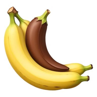 Banano con chocolate y maní  sticker