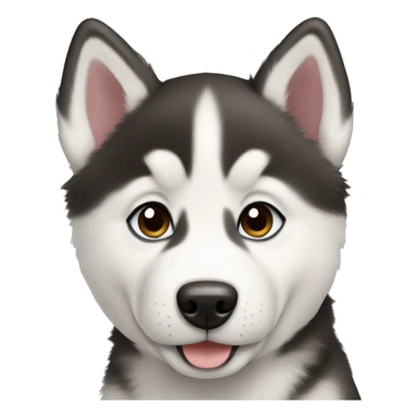 siberian husky puppy sticker