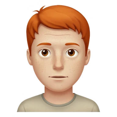 hombre con pecas sticker