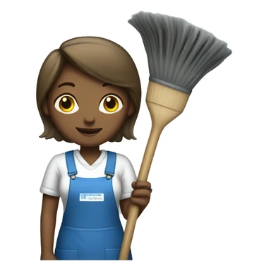 Cleaning woman sticker