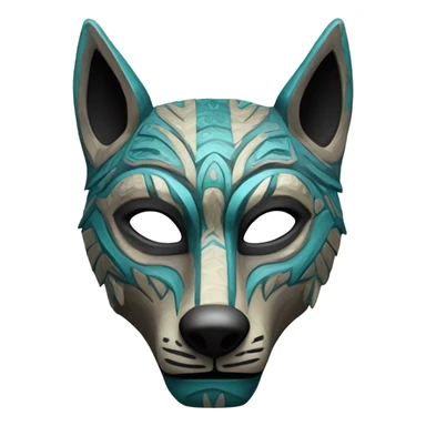 a therian mask  sticker