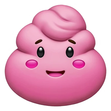 Pink poop emoji sticker