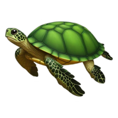 Tortue sur une mouche sticker