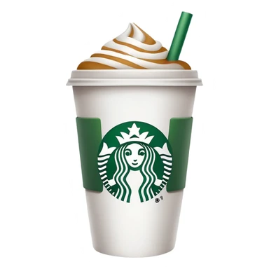 Different Starbucks emojis sticker