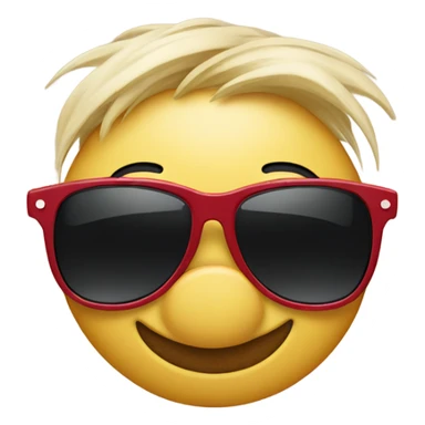 mickey mouse face with sunglasses sticker