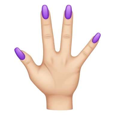 Doigt lever violet sticker