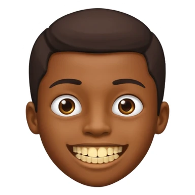 Garoto negro com black com dente de ouro sticker