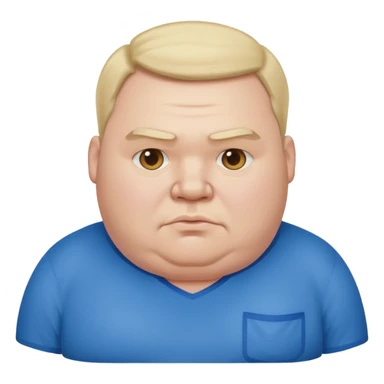 A super fat guy sticker