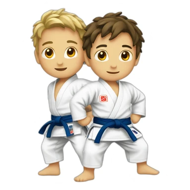 two-boys-judo sticker