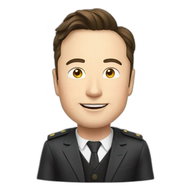 Elon musk in Japan sticker