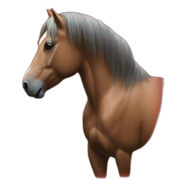 On the cover of the red book stands an image of a horse sticker