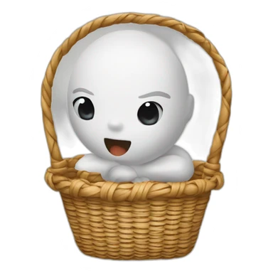 Garçon blanc basket sticker