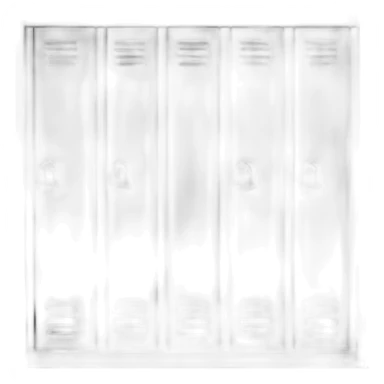 Black and White locker sticker