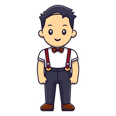 funny suspenders sticker