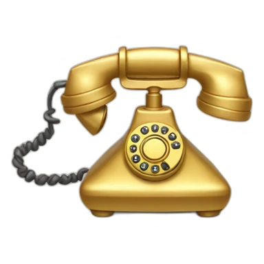 chinese little golden phone sticker