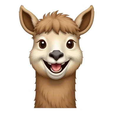 laughing lama  sticker