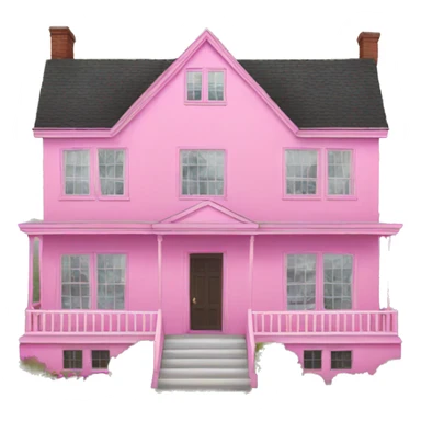 huge pink house  sticker