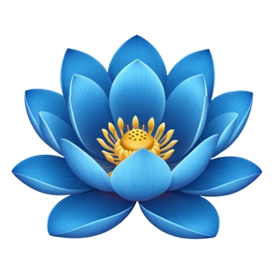 lotus bleu sticker