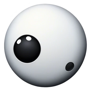 black and white planet sticker