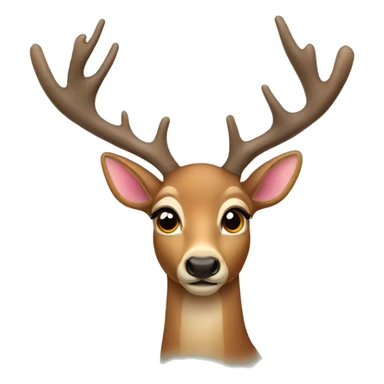 christmas deer sticker
