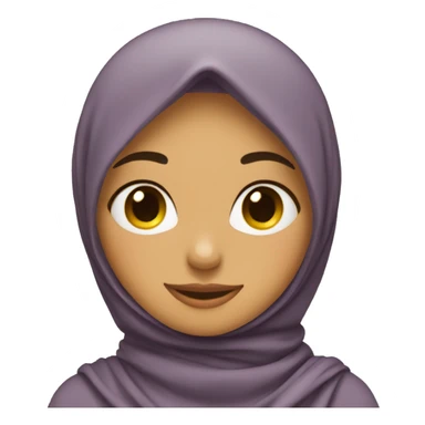 Chica con hijab sticker