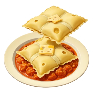 Ravioli pasta sticker