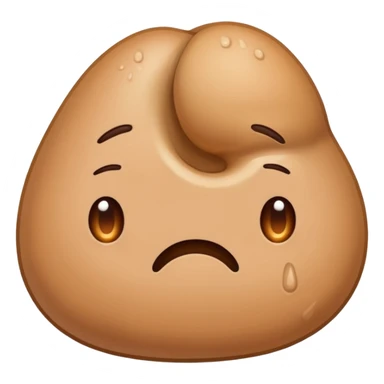 realistic cartoon butt with cartoon diarrhea smeared on it sticker