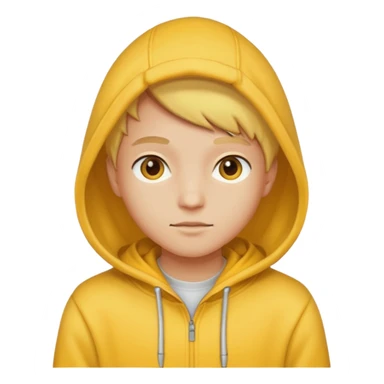 Yellow hoodie sticker