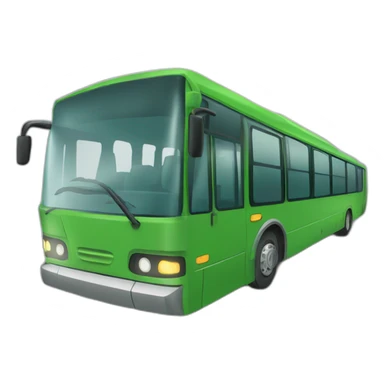 Autobús urbano verde sticker