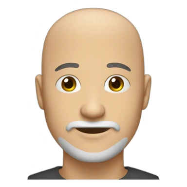 bald guy,-white-goatee sticker