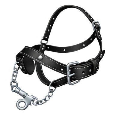 muzzle with leash sticker