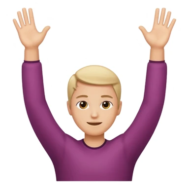 Arms up to the side sticker