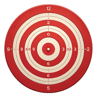 Bullseye red sticker