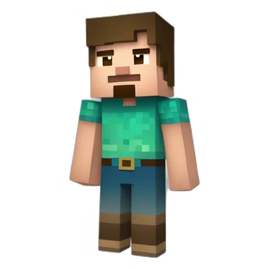 Minecraft steve pregnant holding his stomach sticker