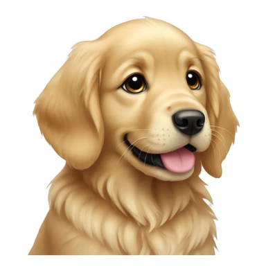 Pretty golden retriever puppy  sticker