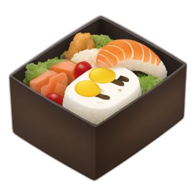 bento box with a tamagui inside sticker