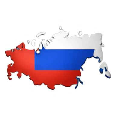 Russia divided into Republic sticker