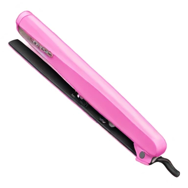 Pink straightener sticker