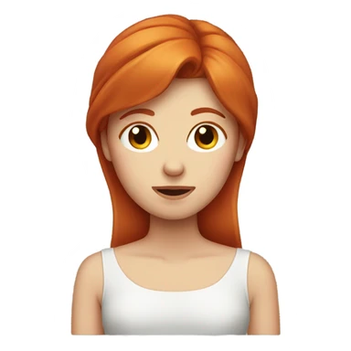 Redhead face palming sticker