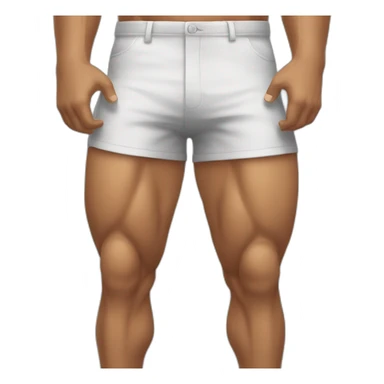 Muscular legs sticker