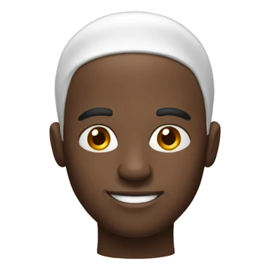 Bald head black guy baking sticker