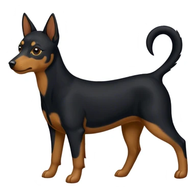 black and tan kelpie  sticker