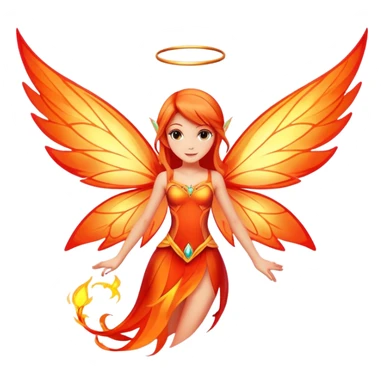 Bloom fire fairy wings from winx club sticker