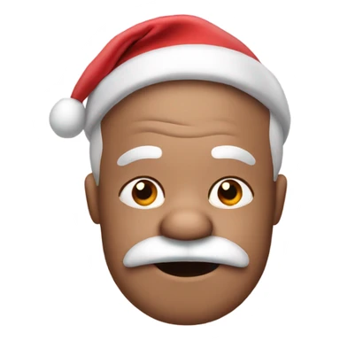 Santa with pig nose sticker