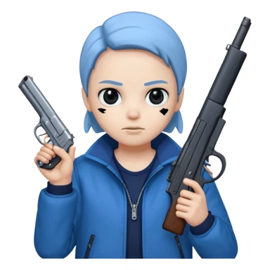 Sans with a gun sticker