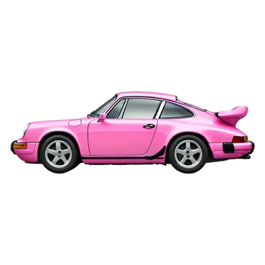 Pink porsche 911 sticker