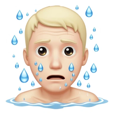 man drowning sticker