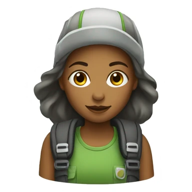 Environmentalist girl sticker