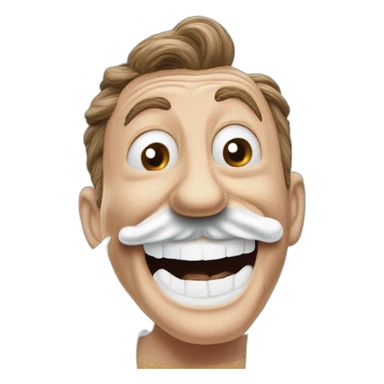 Chuckle Brothers toothpaste advert covered in paste paste everywhere sticker