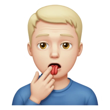 Guy choking himself sticker